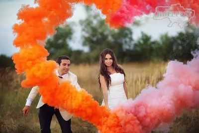 Цветной дым и дымовые шашки для свадебных фотосессий (Свадебные аксессуары,  Сергиев Посад) — Facebanket