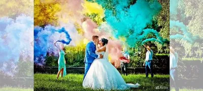 Цветной дым на свадьбу - 92 фото