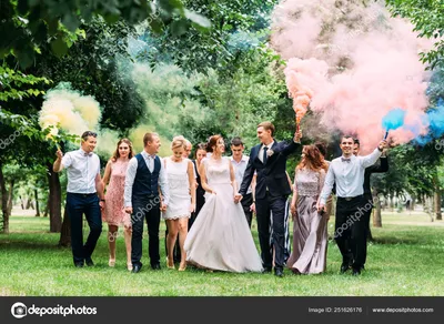Цветной дым для фотосессии | Свадьба в Кирове без лишних хлопот