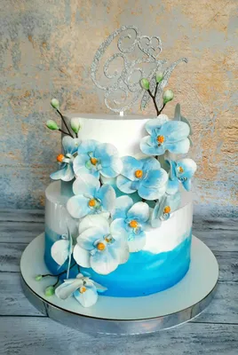Артикул 54 - Свадебный торт с розами. Без мастики