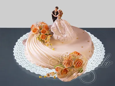 Свадебный торт маленький - 76 фото