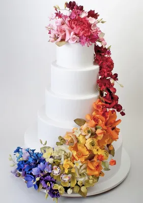 Свадебный торт своими руками - 71 photo