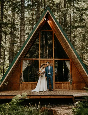 Уютная свадьба в хижине в лесу! | The-Wedding.Ru Идеи для свадьбы | Дзен