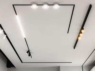 Как расположить светильники на натяжном потолке - WikiHome