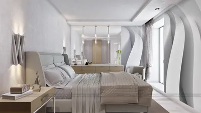 Просторная светлая спальня (Дизайн-студия Малина) — Диванди