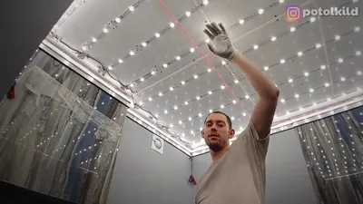 Светящийся потолок в ванную, инструкция и результат - YouTube