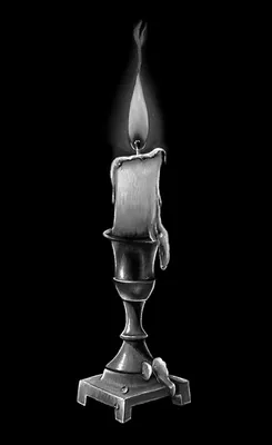 Свеча на памятник для гравировки