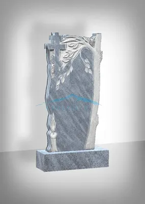 Мраморный памятник \"Берёзка и свеча\" заказать от 4300 руб в Саратове