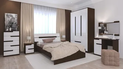 Спальня ГАВАНА 1600 (Венге + Белый Акрил) 1 ― Интернет-Магазин «Российский  Дом Мебели»