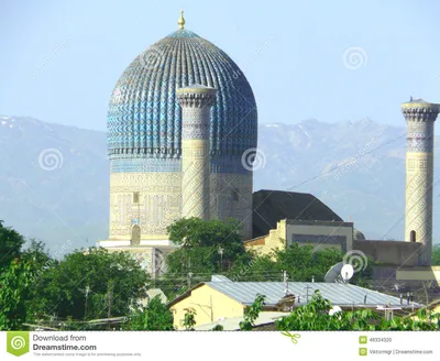 Старые Самарканд и детеныши Стоковое Фото - изображение насчитывающей  мечеть, самарканд: 46334320
