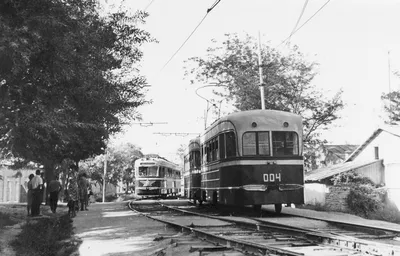 Самарканд, КТП-1 № 004; Самарканд — Старые фотографии — трамвай — Фото —  Городской электротранспорт