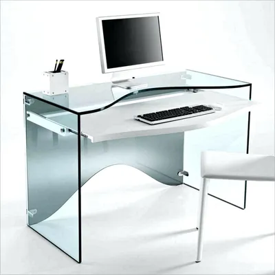 Стеклянный компьютерный стол - купить в Минске