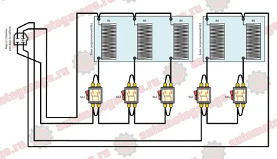 7. Нагрузочный блок: коммутация резисторов, панель управления. ::  АвтоМотоГараж