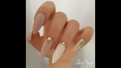 Идеи стильного маникюра на острые ногти/Модный дизайн ногтей на форму стилет  2019/ тенденции фото - YouTube