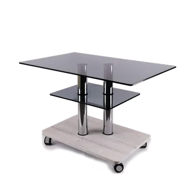 Новинка! Журнальный стол из стекла от Производителя! Гармоничное сочетание  стекла, металла и дерева. Столик из стекла от \"COMMUS TM\" - 1138616559