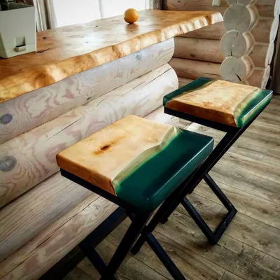 Композитные барные стулья в стиле loft своими руками | Пикабу
