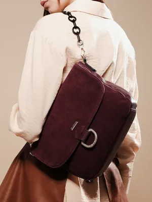 Купить сумку женскую/бордовая сумка кросс боди/модная сумка через  плечо/кожаная сумка новинка Buzoni 15844807 купить в интернет-магазине  Wildberries