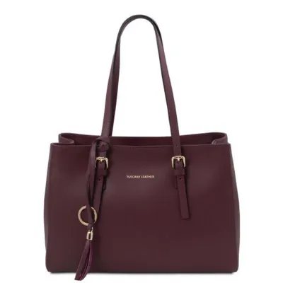 Бордовая женская сумка из натуральной кожи Tuscany Leather TL142037 Bordo –  купить в Украине ➔ Empirebags