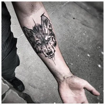 Фото волк тату эскиз 13.09.2019 №026 - wolf tattoo sketch - tattoo-photo.ru  - tattoo-photo.ru