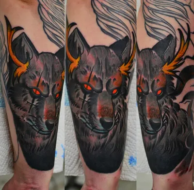 Фото волк тату эскиз 13.09.2019 №005 - wolf tattoo sketch - tattoo-photo.ru  - tattoo-photo.ru