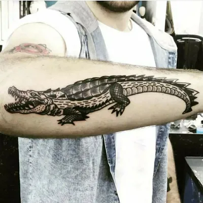 1PC Black Crocodile Fake Tattoo Stickers For Arm Leg Body Art Waterproof  Alligator Temporary Tattos Flash Decals Tatoos - купить по выгодной цене |  AliExpress