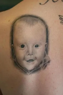 Тату ребёнок - идеи татуировок с именем, фото или датой рождения ребёнка на  руке, запястье, груди