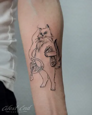 Тату с котами, кошками и котятами: фото, идеи, смысл и значение татуировок  с кошками