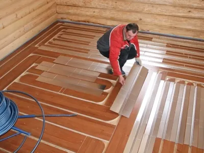 Теплый пол на деревянный пол: как сделать в деревянном доме
