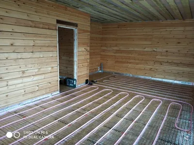 Теплый пол в деревянном доме на сваях - 64 фото