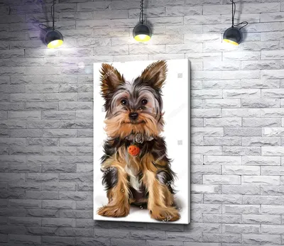 Картина \"Собака породы Йоркширский терьер\" | Интернет-магазин картин  \"АртФактор\"