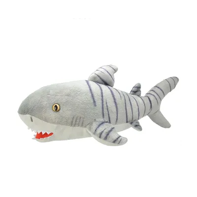 Мягкая игрушка Тигровая акула, 25 см — купить в интернет-магазине OZON с  быстрой доставкой