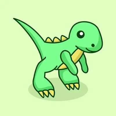 Милый динозавр tirex премиум векторная иллюстрация | Премиум векторы