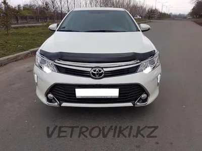 Дефлектор капота / Мухобойка / Toyota / Camry 55 (2014-2017) | vetroviki.kz  - дефлекторы стекол автомобиля