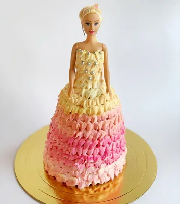 Торт \"Барби\" (кукла предоставляется заказчиком) | 3D торты | Купить,  Саласпилс