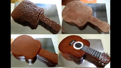 Торт Гітара/GUITAR CAKE/Gitarre Torte. Мастер-клас - YouTube