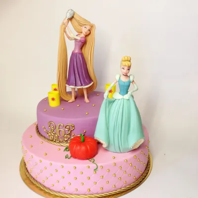 Cake princess Rapunzel and Cinderella /торт принцесса Рапунцель и золушка |  Торт принцесса, Рапунцель, Торт