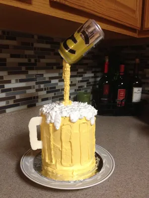 Pouring Beer Cake | Beer cake, Party cakes, Baking