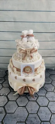 Торт из памперсов – заказать на Ярмарке Мастеров – Q5URORU | Подарок  новорожденному, Москва