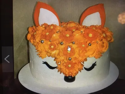 Торт в форме лисички