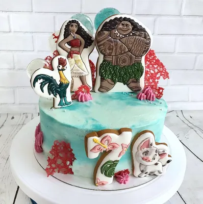Моана торт | Cake, Birthday cake, Desserts