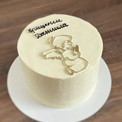 Мини-торт на крещение (детский), Кондитерские и пекарни во Владимире,  купить по цене 2500 руб, Торты в кондитерская Eq lera с доставкой | Flowwow