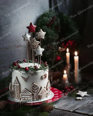 Торт \"Клубничное Рождество\" | Прочие торты | Купить,