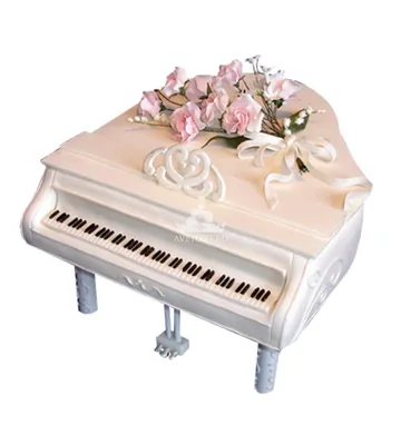 Купить Торт в виде фортепиано на заказ недорого в Москве с доставкой