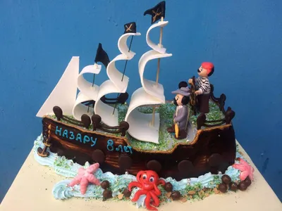 Купить Торт \"Пиратский корабль\" в Днепре от компании \"TORTIAMO\" - 540250186