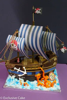 Купить Торт Пиратский корабль в Киеве | Exclusive Cake