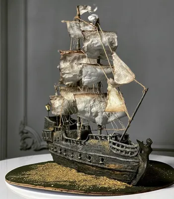 Торт Пиратский корабль \"Черная жемчужина\" (Елена Гнут) - slivmk.ru