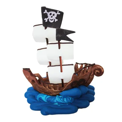 Сахарная фигурка Пиратский корабль: цена, купить в интернет магазине  La-Torta Украина