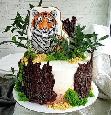 Необычные новогодние торты 2022: подборка фото с тигром