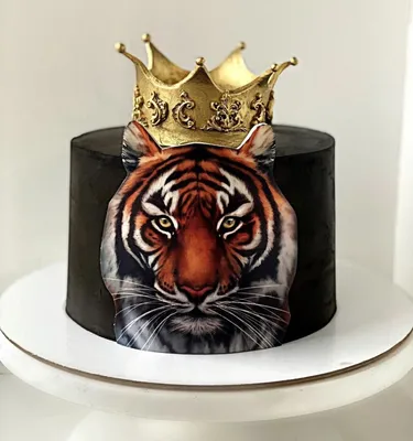 Торт с тигром фото