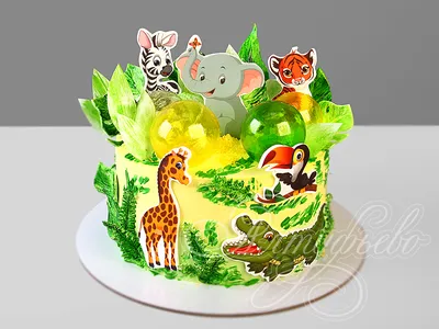 торт с тигром и зебрами на белом фоне Стоковое Изображение - изображение  насчитывающей торт, пушисто: 240751217